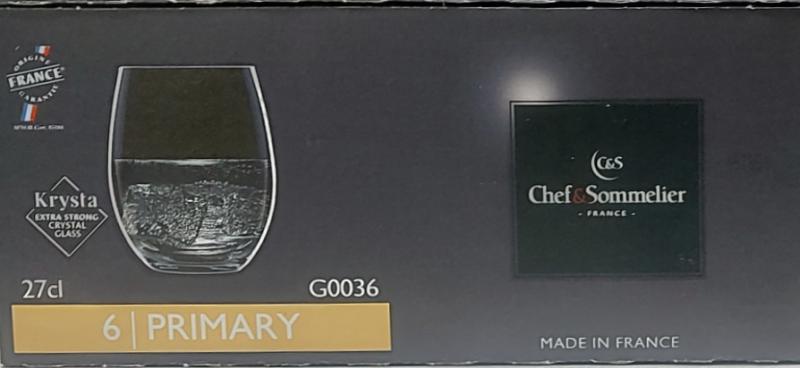 Chef Sommelier Primary 27cl vizes pohár, 6db