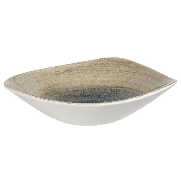 Churchill STONECAST AQUEOUS BAYOU kerámia háromszög mély tál, 23,5cm, 1db, SABTTRB91