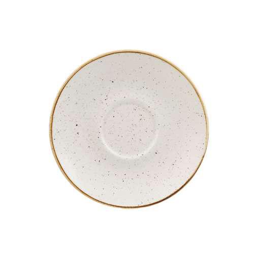 Churchill STONECAST BARLEY WHITE kerámia csészealj ( Cappuccino ) 15,6cm 1db, SWHSCSS 1