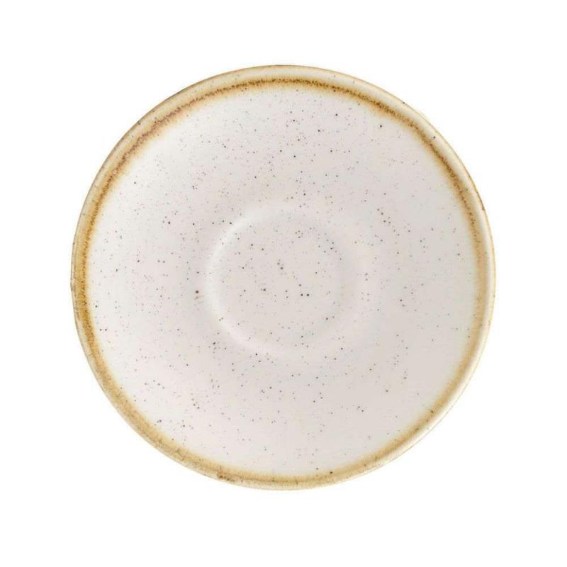 Churchill STONECAST BARLEY WHITE kerámia csészealj ( Espresso ) 11,8 cm 1 db, SWHSESS 1