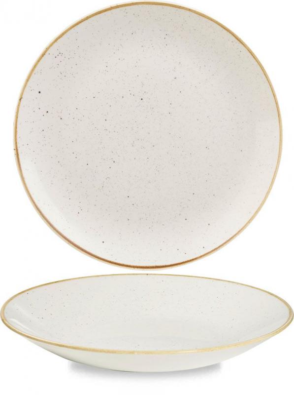 Churchill STONECAST BARLEY WHITE kerámia, nagy, kerek, mély tányér 28,1cm,1db, SWHSPD271