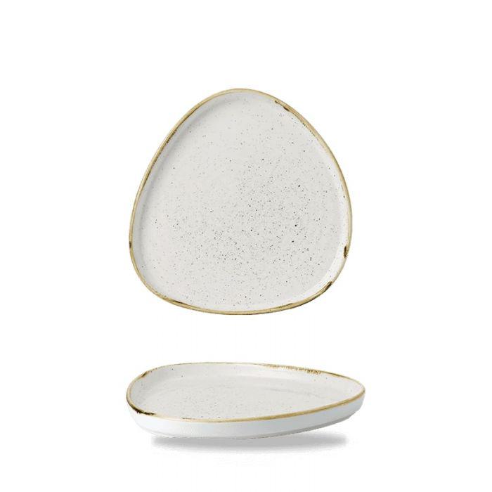 Churchill STONECAST BARLEY WHITE kerámia peremes háromszög tányér, walled 20cm 1db, SWHSWT211