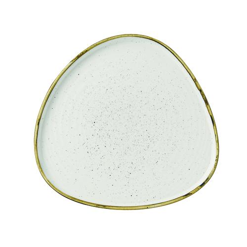 Churchill STONECAST BARLEY WHITE kerámia peremes háromszög tányér, walled 27cm 1db, SWHSWT271