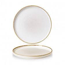Churchill STONECAST BARLEY WHITE kerámia peremes lapos tányér, walled 26cm 1db, SWHSWP261