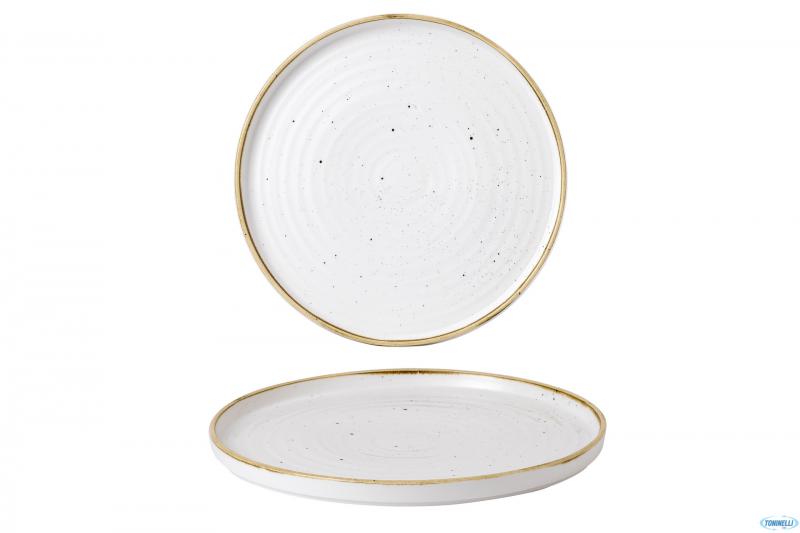 Churchill STONECAST BARLEY WHITE kerámia peremes lapos tányér, walled 27,5cm 1db, SWHSWP281