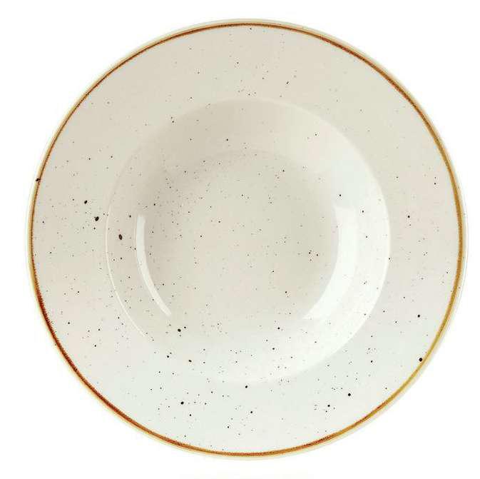 Churchill STONECAST BARLEY WHITE kerámia széles peremes, mély tányér 28cm 1db, SWHSVWBL1