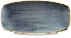 Churchill STONECAST BLUEBERRY kerámia szögletes kis tál, ívelt, 26,9 x 12,7 cm 1db, SBBSXO101