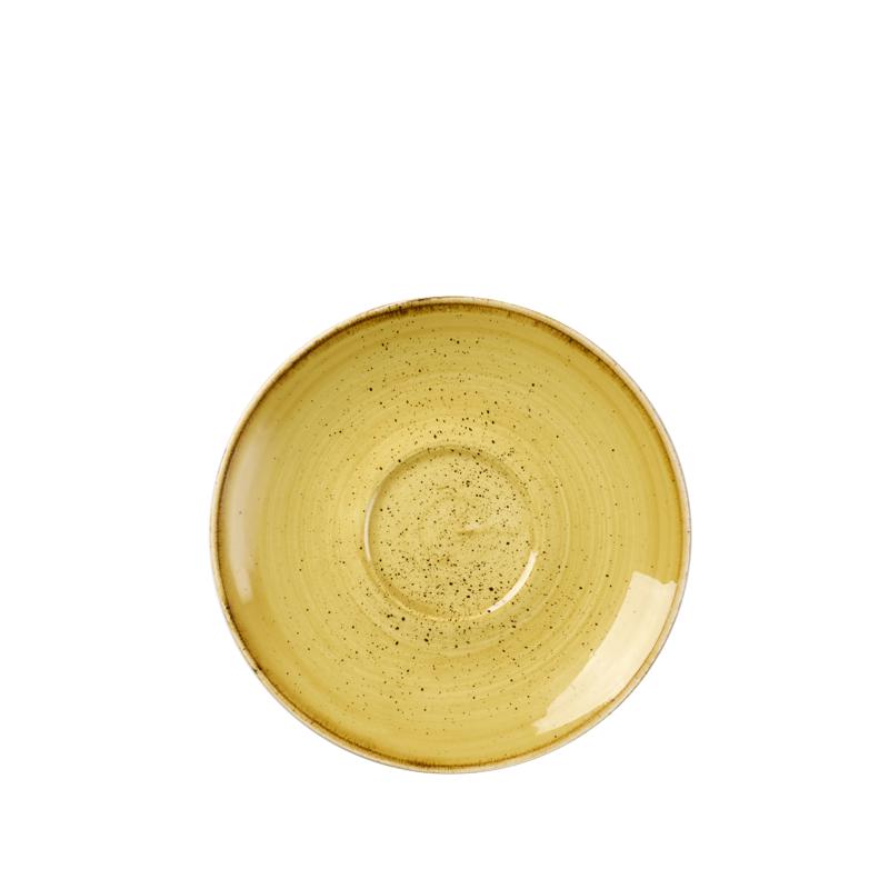 Churchill STONECAST MUSTARD kerámia csészealj (Cappuccino) 15,6 cm, 1 db, SMSSCSS 1