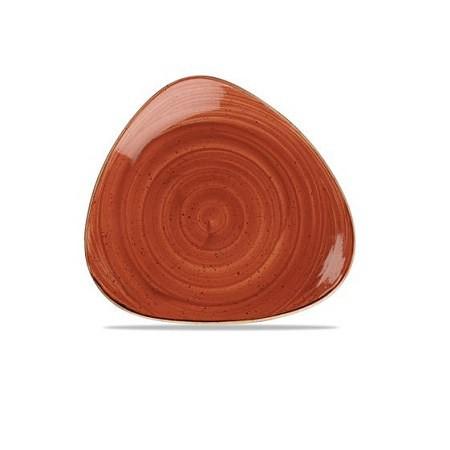 Churchill STONECAST ORANGE kerámia, háromszög tányér 31,1cm,1db, SSOSTR121
