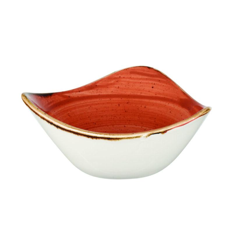 Churchill STONECAST ORANGE kerámia kicsi háromszög salátás tálka, 15,3cm, 26cl, 1db, SSOSTRB61