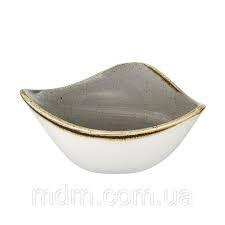 Churchill STONECAST PEPPERCORN GREY kerámia kicsi háromszög salátás tálka, 15,3cm, 26cl, 1db, SPGSTRB61