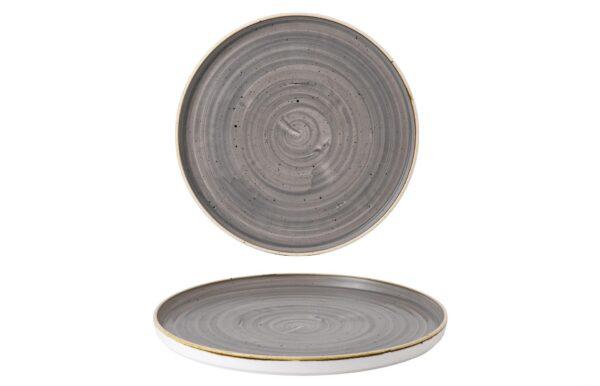 Churchill STONECAST PEPPERCORN GREY kerámia peremes lapos tányér, walled 27,5cm 1db, SPGSWP281