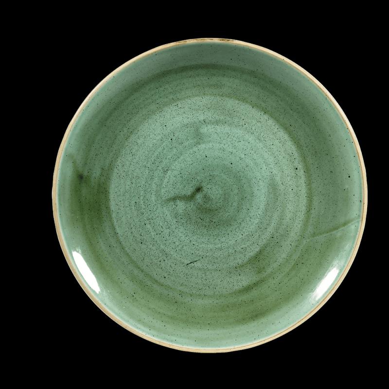Churchill STONECAST SAMPHIRE GREEN kerámia lapos tányér 26 cm 1db, SSGSEV101