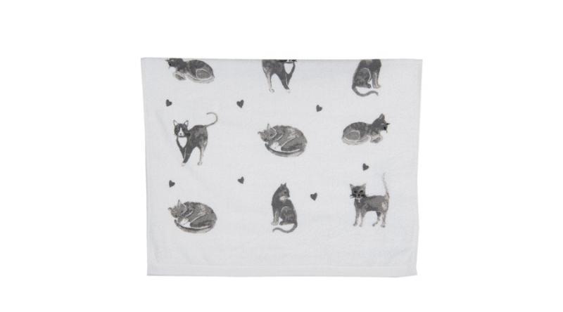 Cicás kéztörlő, CLEEF.CTCAK Konyhai kéztörlő pamut, 40x66cm, Cats and Kittens