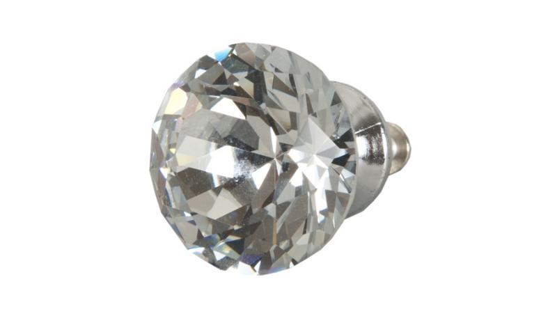 CLEEF.62647 Ajtófogantyú 3cm,üveg