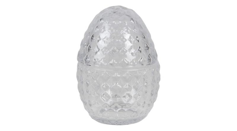 CLEEF.6GL3385 Üveg tojásbonbonier 9x12cm