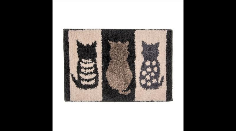 CLEEF.BM0006 Fürdőszobai kilépő cicás, 59x39x1cm