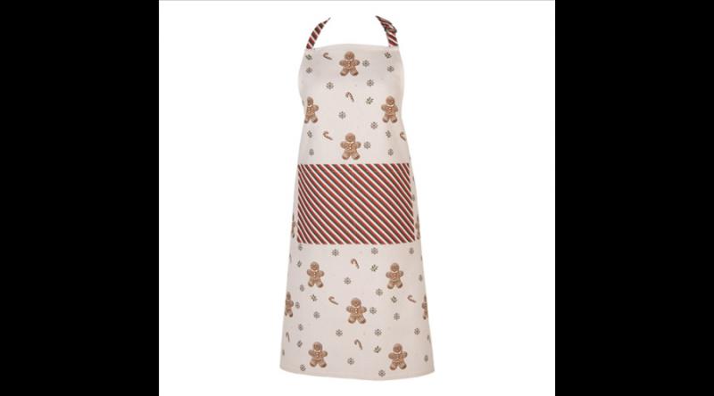 CLEEF.CGM41 Kötény 70x85cm,100% pamut,Classic Gingerbread Magic