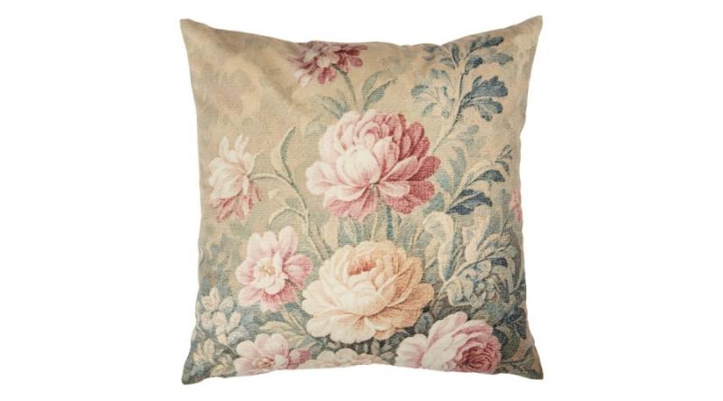 CLEEF.CPA23 Antik rózsás párnahuzat 45x45cm, polyester
