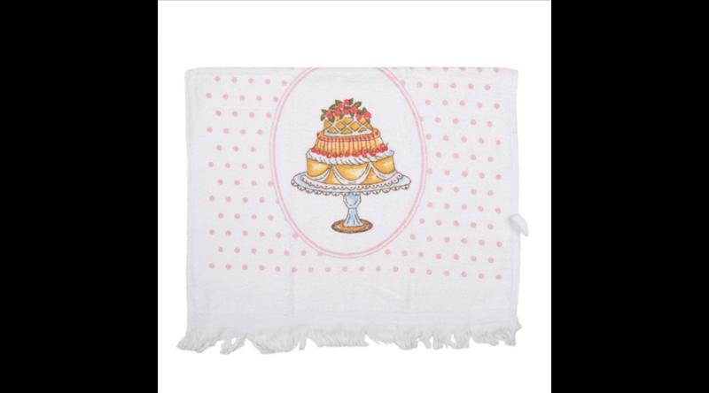 CLEEF.CT030 Konyhai kéztörlő 40x66cm, pamut, tortás