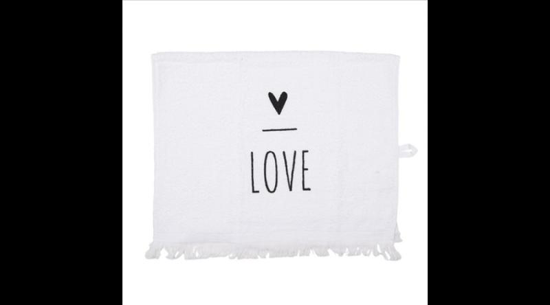 CLEEF.CT032 Konyhai kéztörlő 40x66cm, pamut, Love