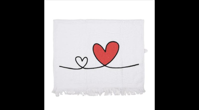 CLEEF.CTCHS Konyhai kéztörlő m40x66cm, pamut, Heart