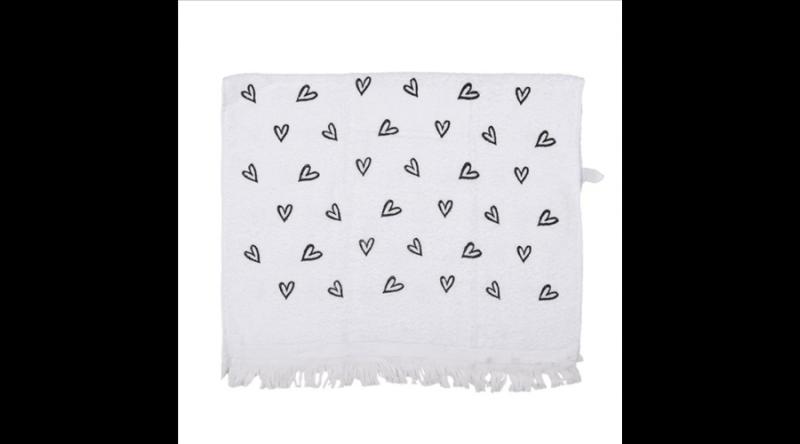 CLEEF.CTLHS  Konyhai kéztörlő 40x66cm pamut, Hearts