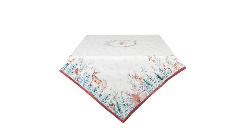 CLEEF.DCH05 Asztalterítő 150x250cm pamut,Dearly Christmas