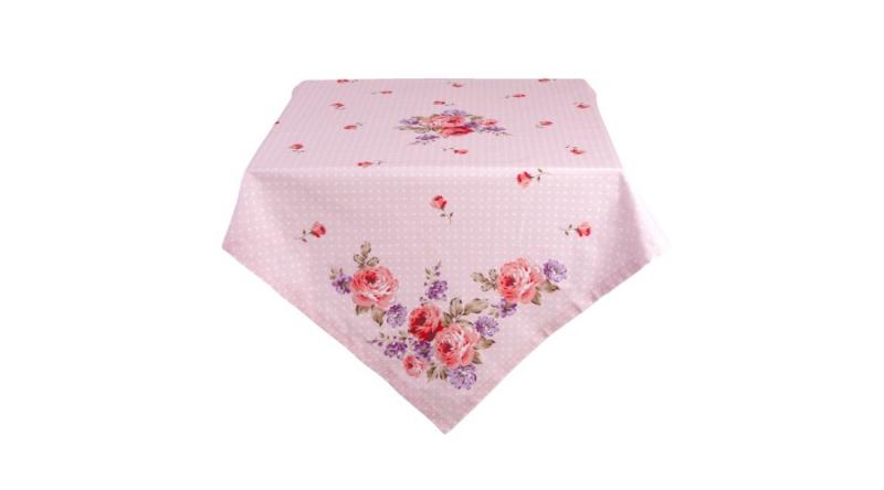 CLEEF.DTR05 Asztalterítő 150x250cm, 100% pamut, Dotty Rose