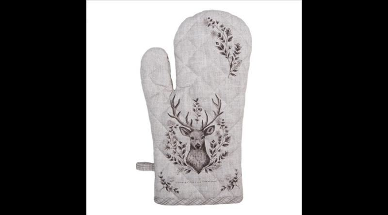 CLEEF.GTW44 Edényfogó kesztyű 18x30cm 100% pamut, Gentle Wilderness