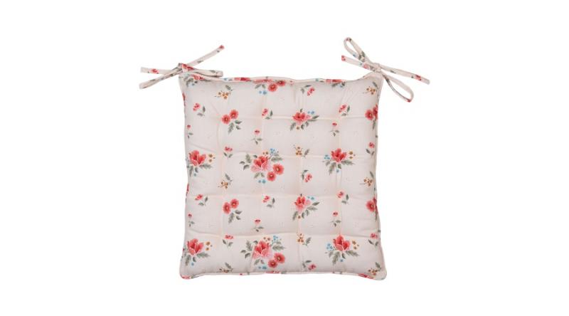 CLEEF.LRC29 Székpárna 40x40cm, pamut, Little Rose