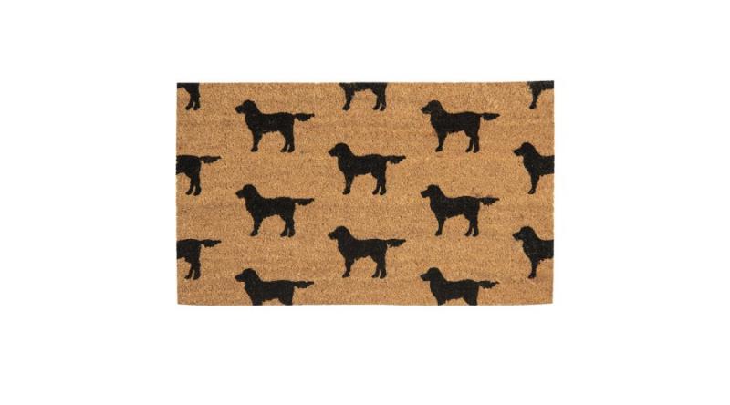 CLEEF.MC158 Lábtörlő 75x45cm, kókusz-PVC, kutyás