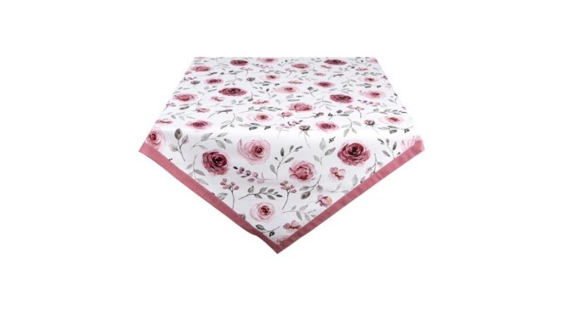 CLEEF.RUR05 Asztalterítő 150x250cm, 100% pamut,Rustic Rose