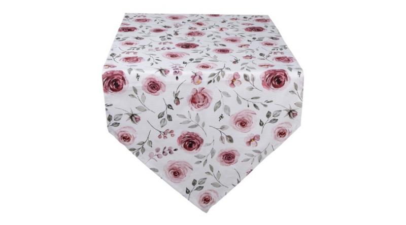 CLEEF.RUR65 Asztali futó 50x160cm, 100% pamut,Rustic Rose