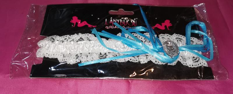 Combcsipke, fehér - kék, 1 db