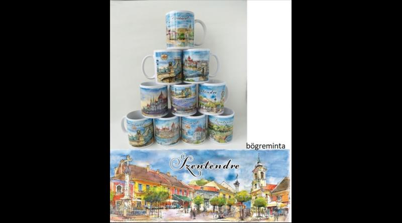 CZW.bög-SZE02 Porcelánbögre, Szentendre