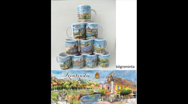 CZW.bög-SZE03 Porcelánbögre, Szentendre