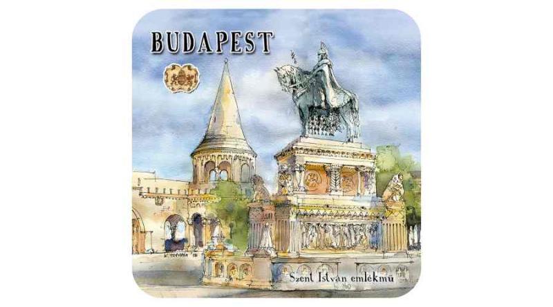 CZW.pohalá1-BU1  Parafa poháralátét,1 db-os, Budapest