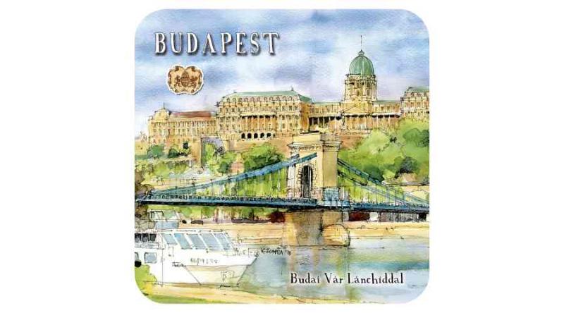 CZW.pohalá1-BU3  Parafa poháralátét,1 db-os, Budapest