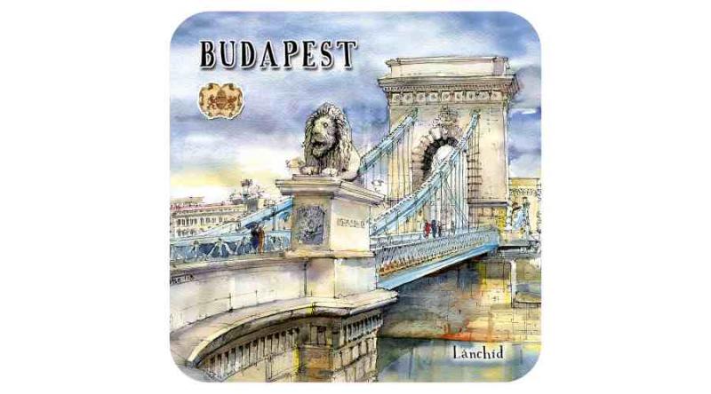 CZW.pohalá1-BU7  Parafa poháralátét,1 db-os, Budapest