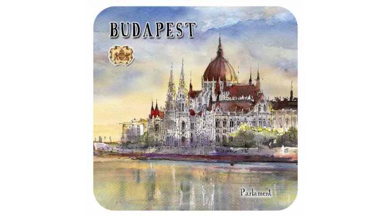 CZW.pohalá1-BU8  Parafa poháralátét,1 db-os, Budapest