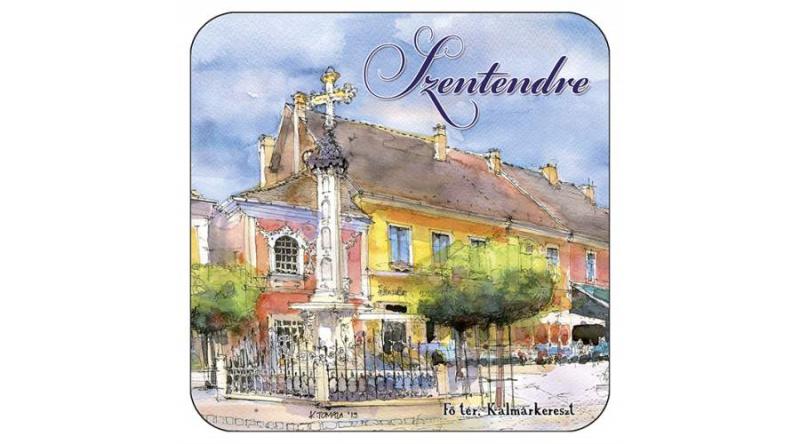 CZW.pohalá1-SZE4 Parafa poháralátét,1 db-os, Szentendre