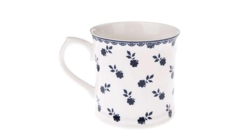 DAK.NOP5115 Porcelánbögre kék apróvirágos, 400ml