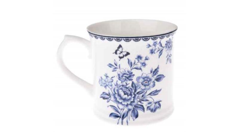 DAK.NOP5116 Porcelánbögre kék rózsacsokros, 400ml