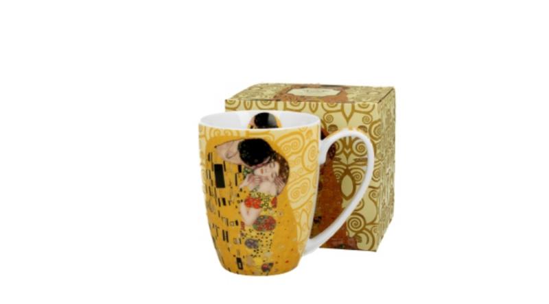 D.G.33441 Porcelánbögre 350ml, dobozban, Klimt:The Kiss