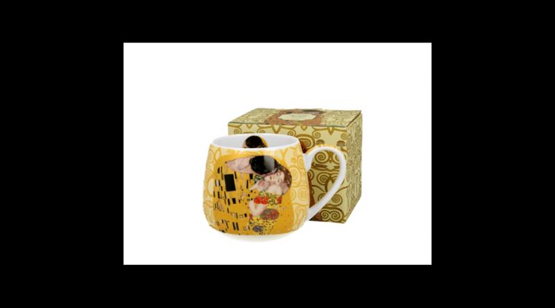 D.G.33458 Porcelánbögre 430ml, dobozban, Klimt:The Kiss