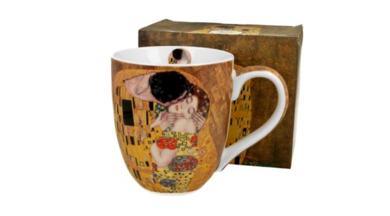 D.G.35445 Porcelánbögre 1000ml, dobozban, Klimt: The Kiss