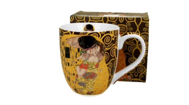 D.G.35490 Porcelánbögre 1000ml, dobozban, Klimt:The Kiss