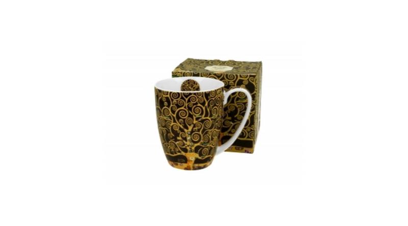 D.G.35520 Porcelánbögre 380ml, dobozban, Klimt: Életfa