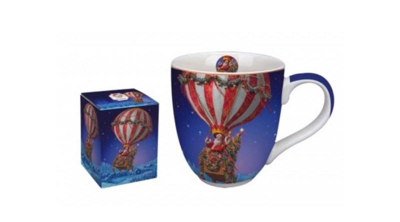 D.G.35957 Porcelánbögre 1000ml, dobozban, Santa Balloon